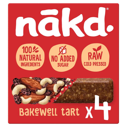 Bakewell Tart Fruit & Nut Bars 4 Pack by NAKD