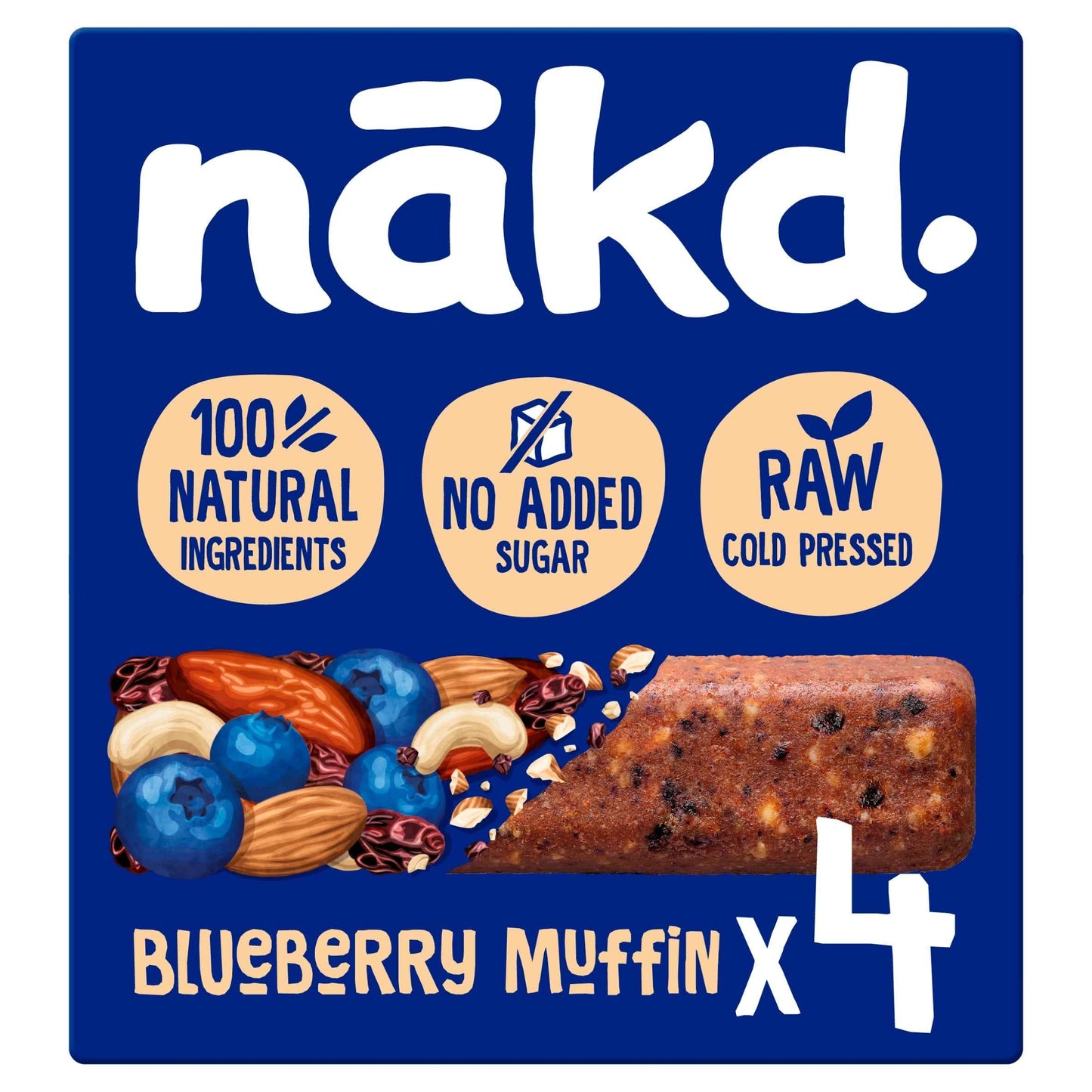Blueberry Muffin Raw Fruit & Nut Bar by NAKD