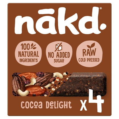 Cocoa Delight Bars - Fruit, Peanut 4 by NAKD