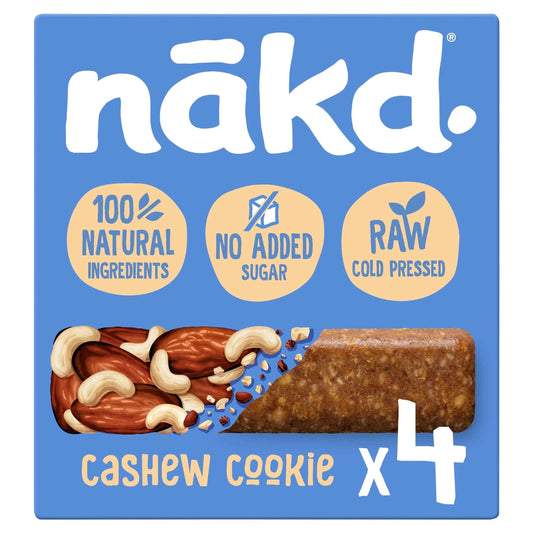 Fruit & Nut Bars - Cashew Cookie 4 Pack by NAKD