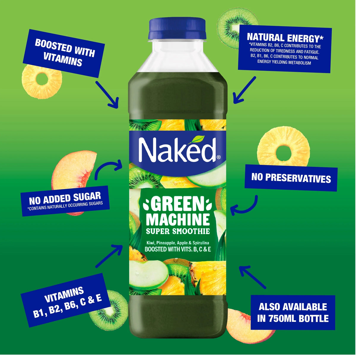 Green Machine Super Smoothie 750ml by NAKED