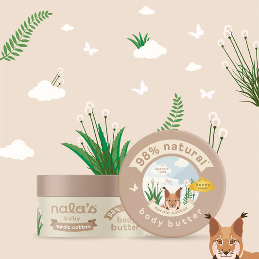 Baby Body Butter Nordic Cotton Honey by nala's at The British Vault