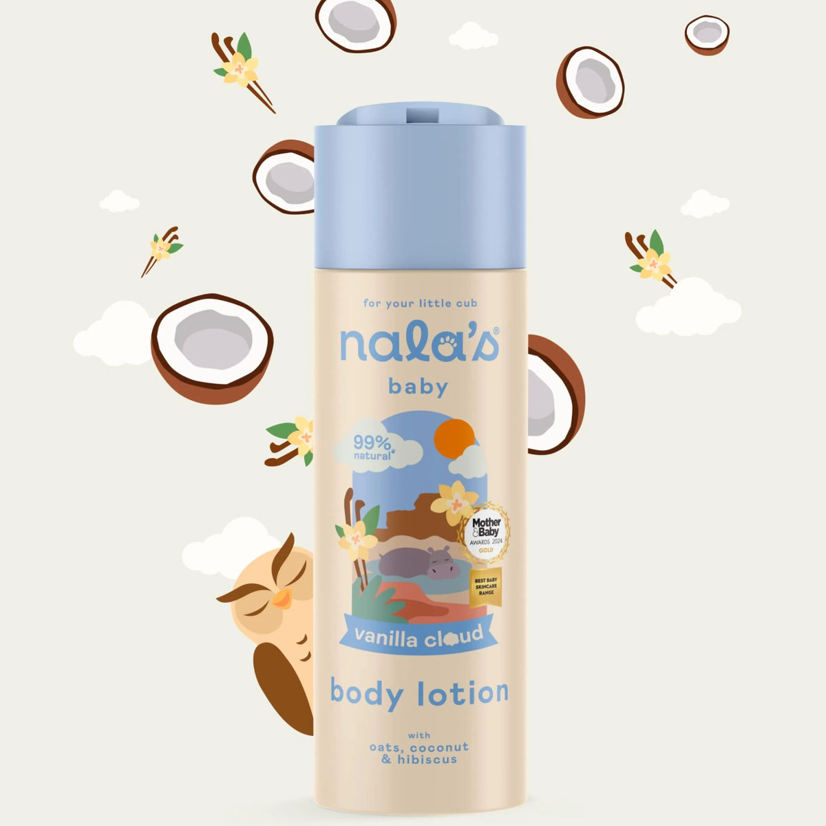 Baby Body Lotion Vanilla Cloud 200ml by nala's