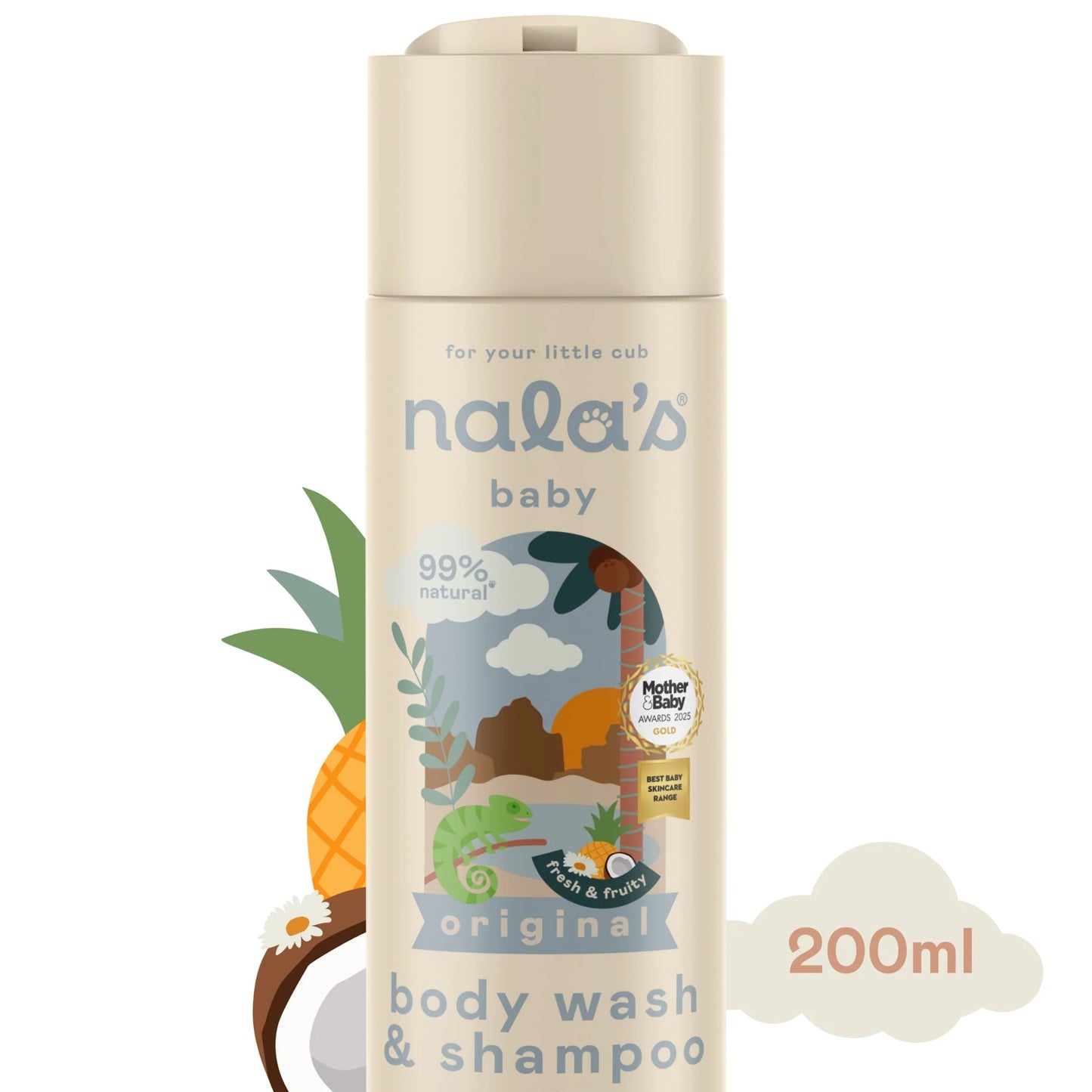Baby Body Wash & Shampoo 200ml by nala's