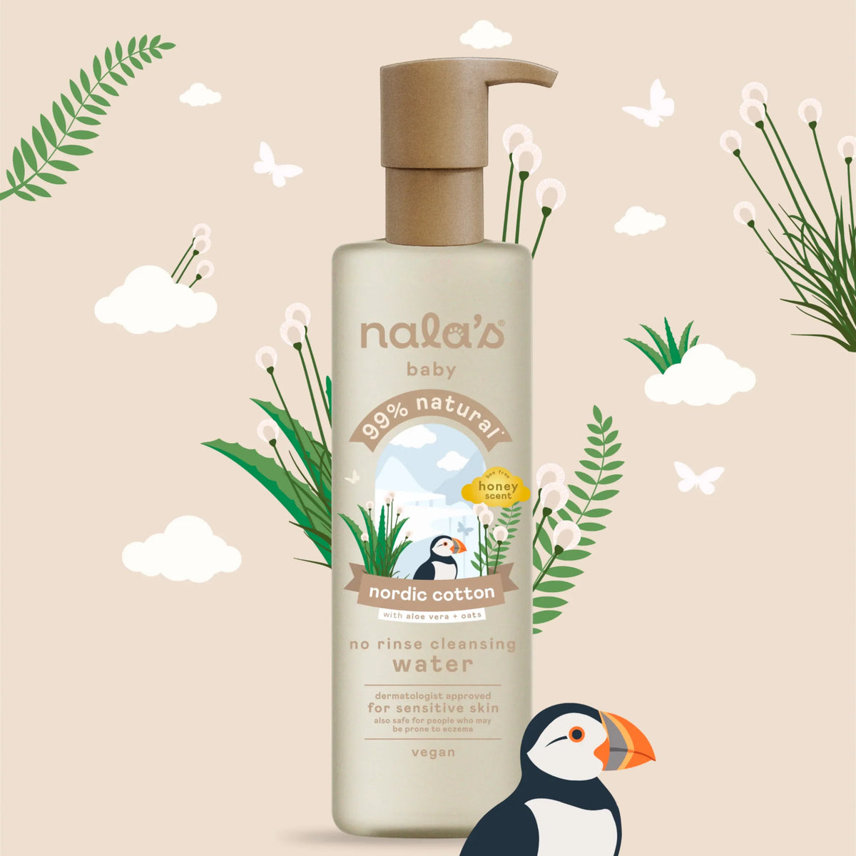 Baby No Rinse Cleansing Water Nordic by nala's at The British Vault