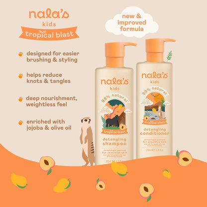 Kids Detangling Shampoo Tropical Blast by nala's at The British Vault