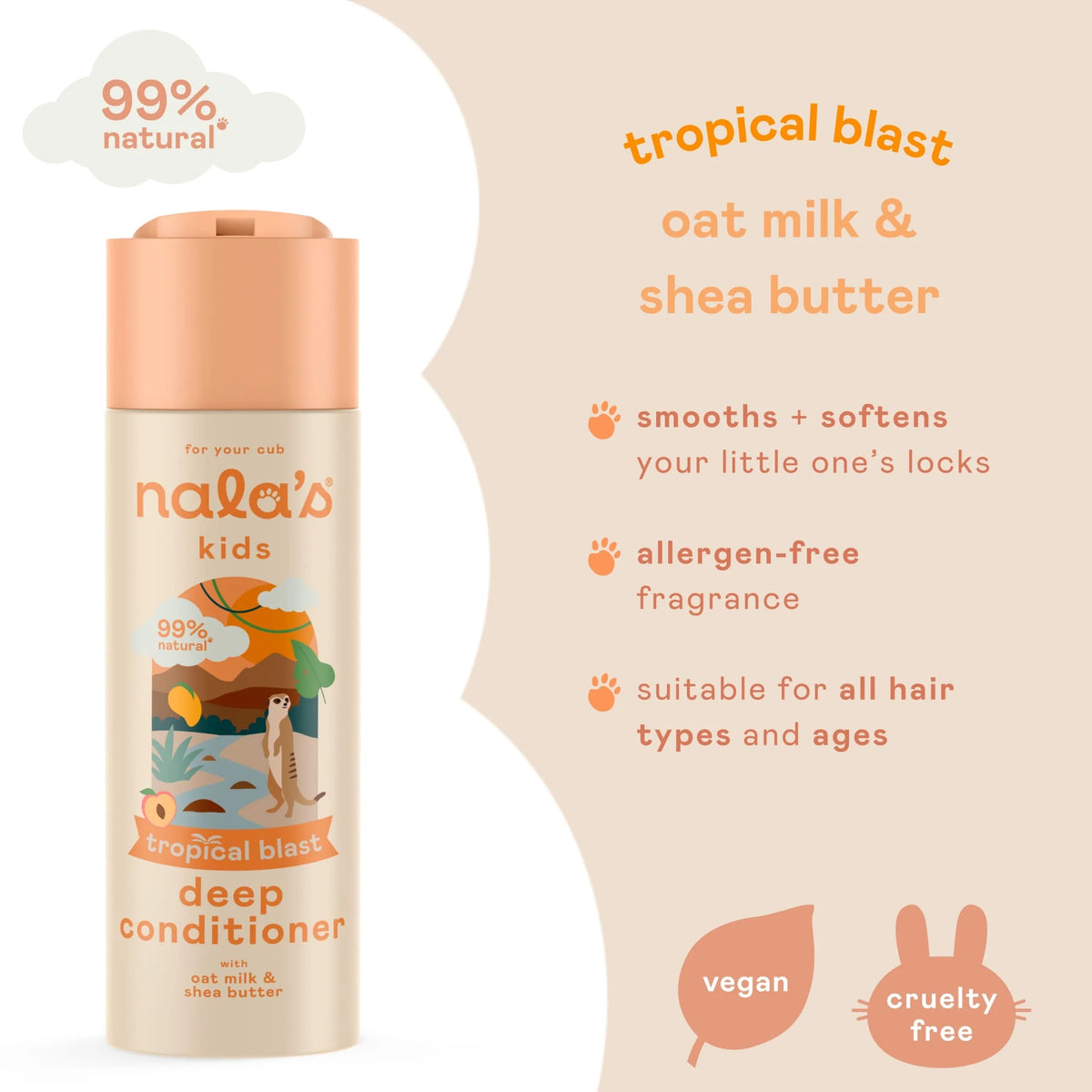 Kids Tropical Blast Deep Conditioner by nala's