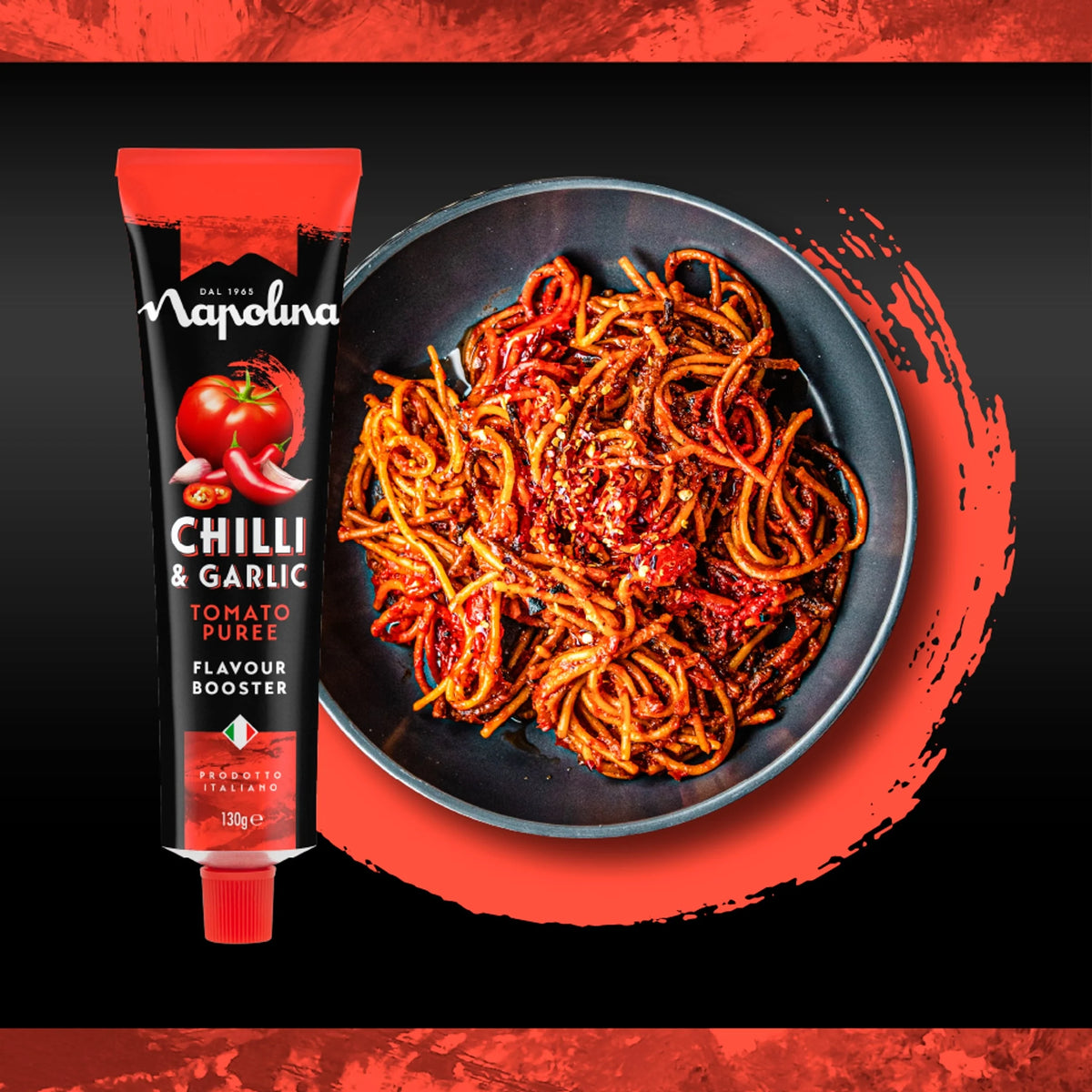 Chilli & Garlic Tomato Puree Flavour by napolina
