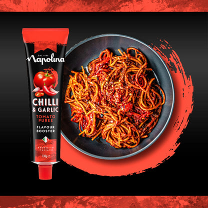 Chilli & Garlic Tomato Puree Flavour by napolina