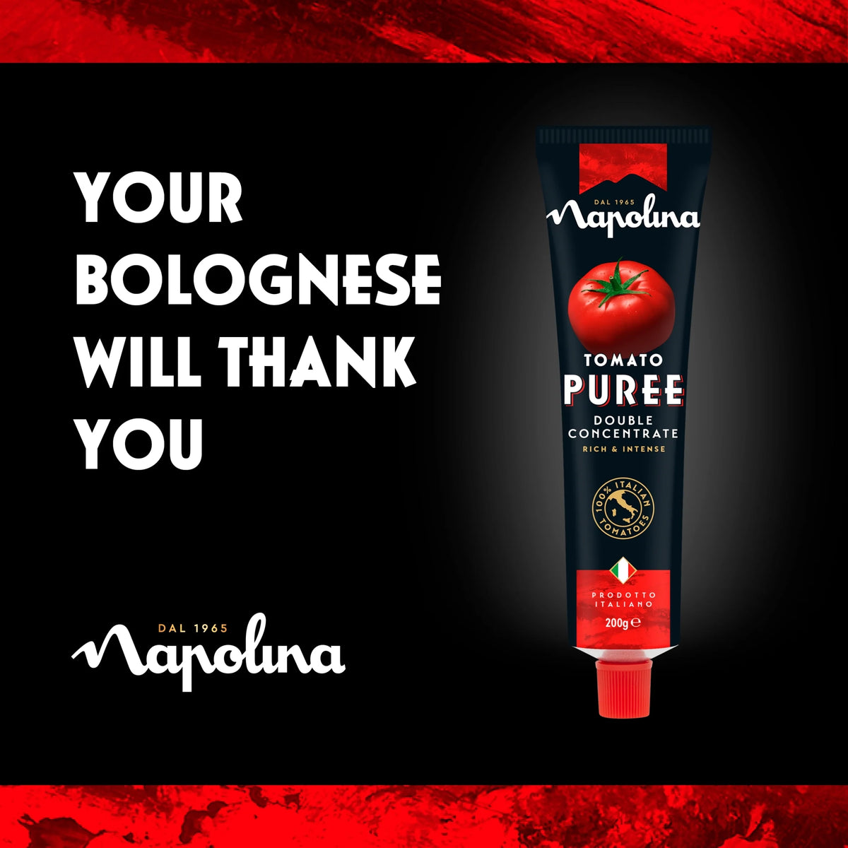 Double Concentrate Tomato Puree 200g by napolina