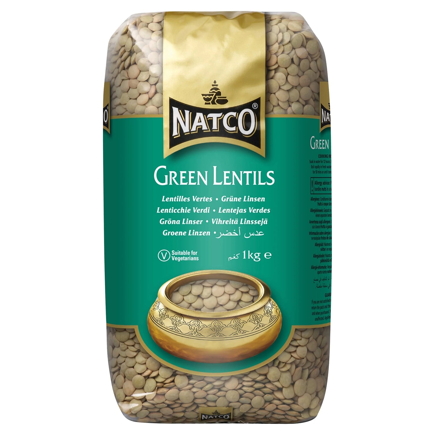 Green Lentils 1kg by NATCO