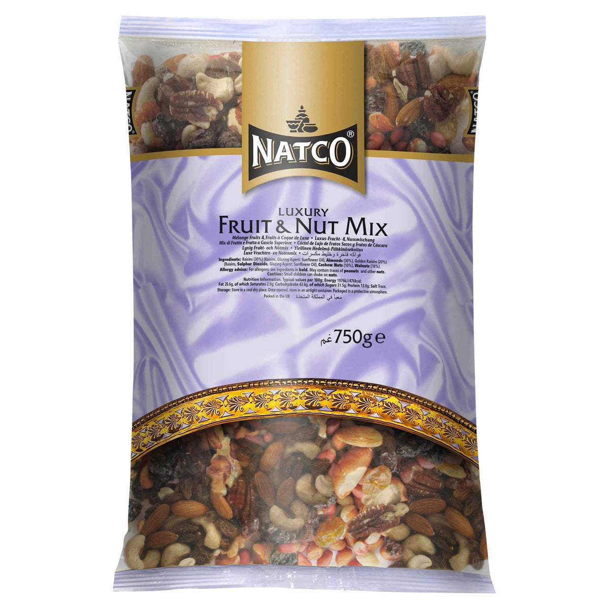Luxury Fruit & Nut Mix 750g by NATCO
