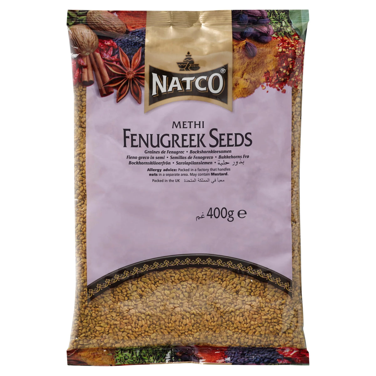 Methi Fenugreek Seeds 400g by NATCO