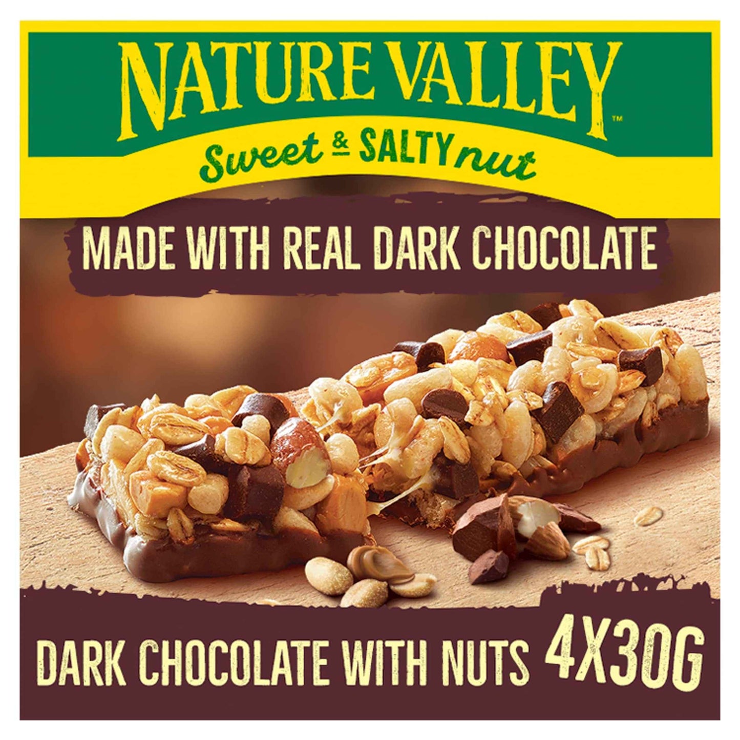 Sweet & Salty Nut Dark Chocolate With Nuts Bars 4 X by NATURE VALLEY