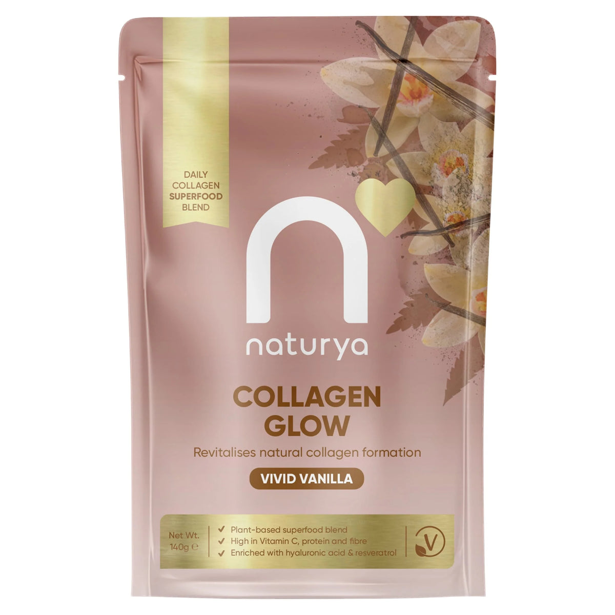 Collagen Support Vivid Vanilla 140g by NATURYA