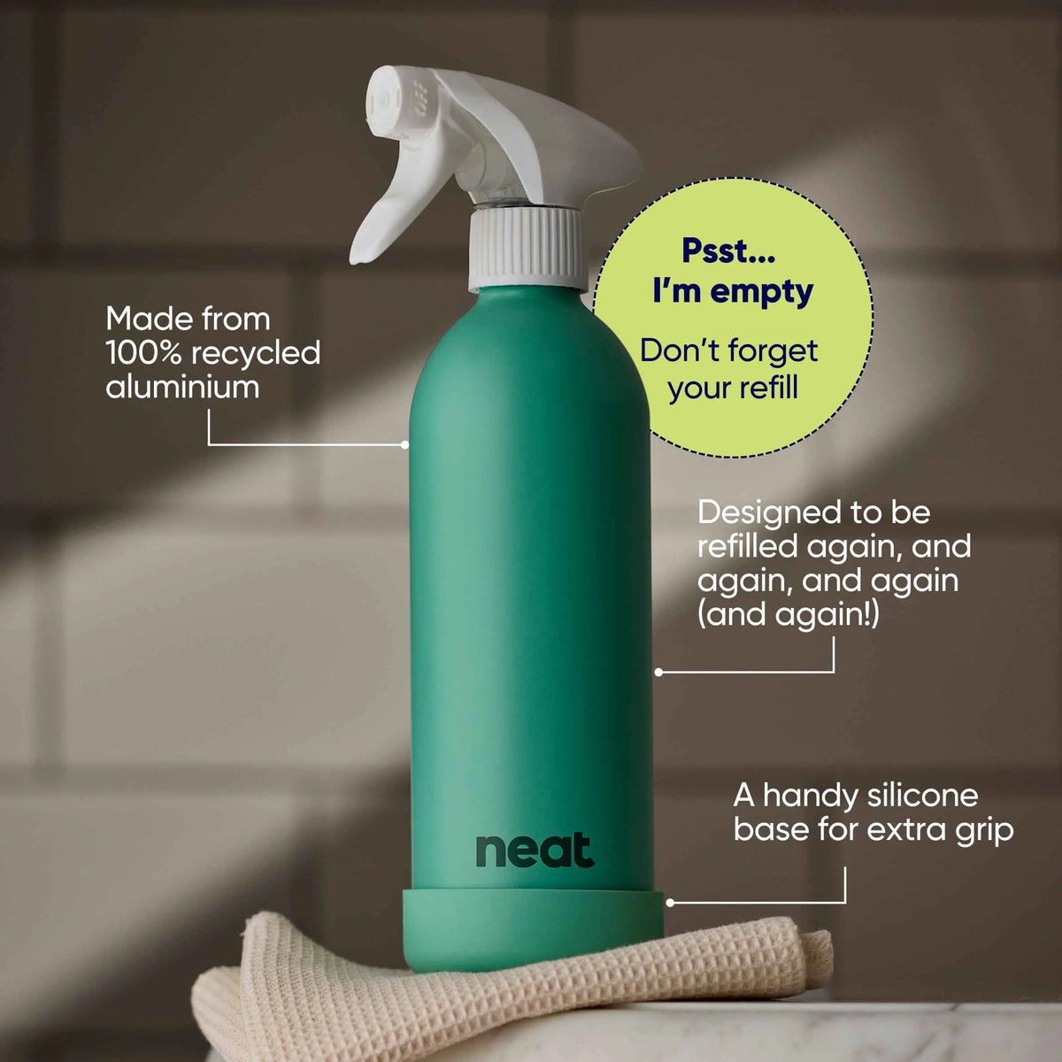 Sage Refillable Bottle For Cleaning by NEAT