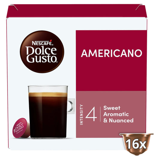 Americano Coffee Pods 16 Pack 136g by NESCAFE DOLCE GUSTO