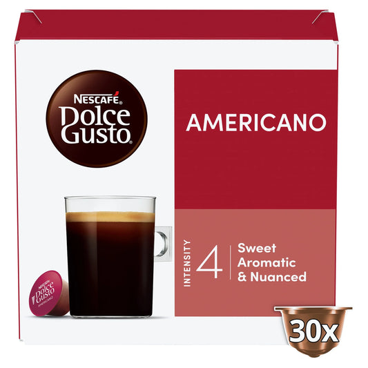 Americano Coffee Pods X30 by NESCAFE DOLCE GUSTO