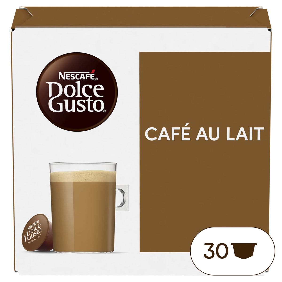 Cafe Au Lait Coffee Pods by NESCAFE DOLCE GUSTO