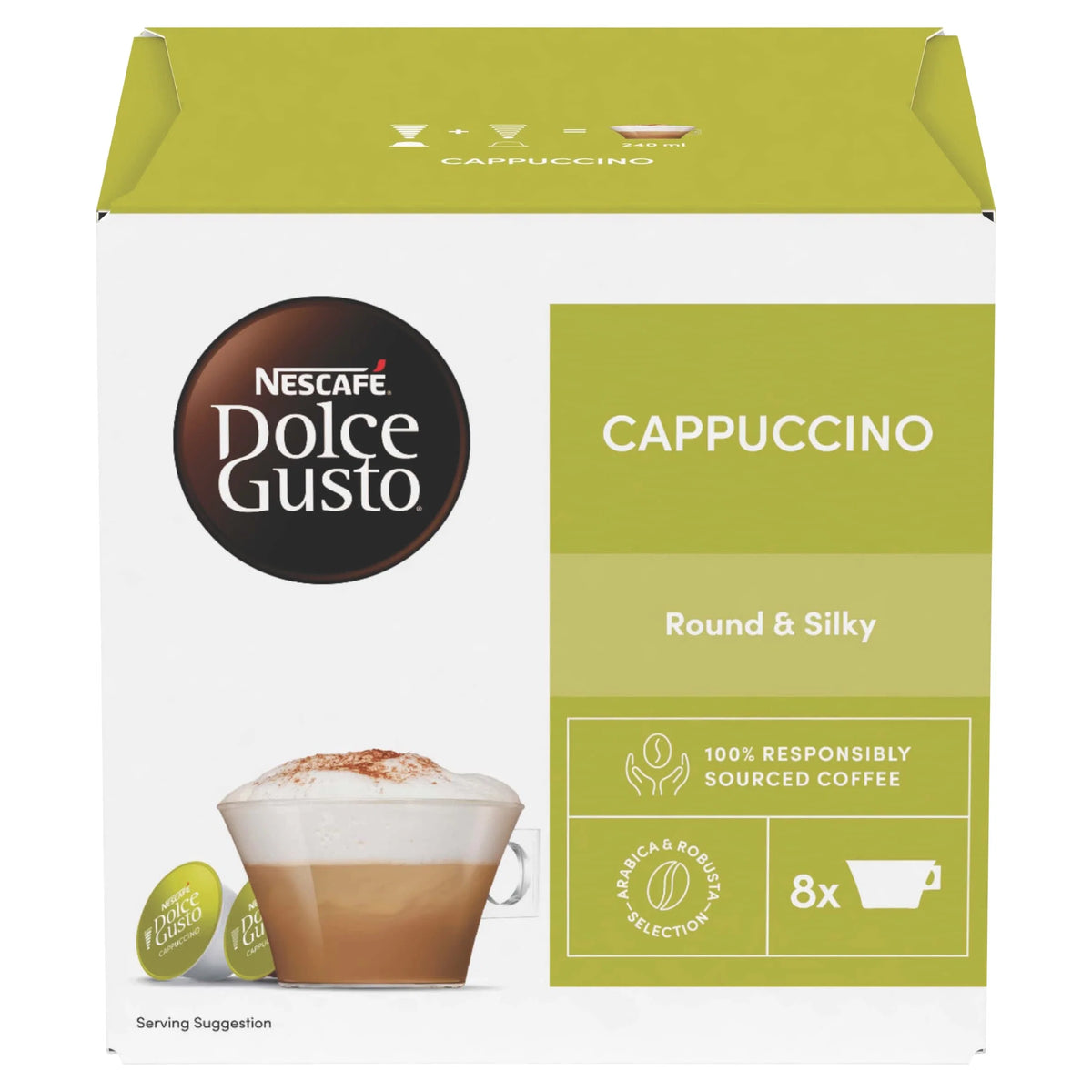 Cappuccino Coffee Pods by NESCAFE DOLCE GUSTO