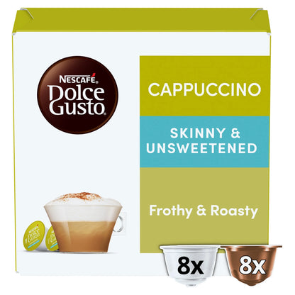 Cappuccino Skinny Coffee Pods X16 160g by NESCAFE DOLCE GUSTO