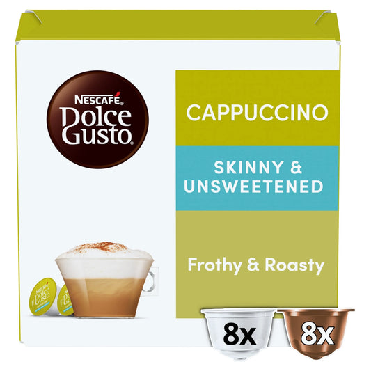 Cappuccino Skinny Coffee Pods X16 160g by NESCAFE DOLCE GUSTO