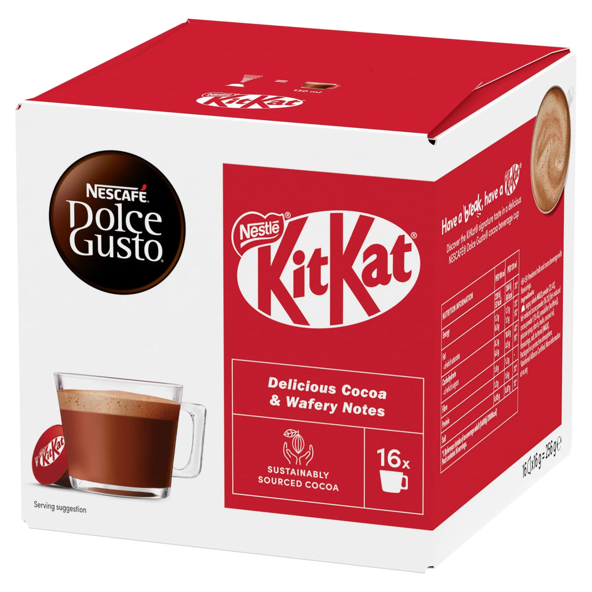 Kit Kat Cocoa Beverage by NESCAFE DOLCE GUSTO