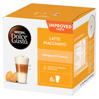 Latte Macchiato Coffee Pods X16 183.2g by NESCAFE DOLCE GUSTO