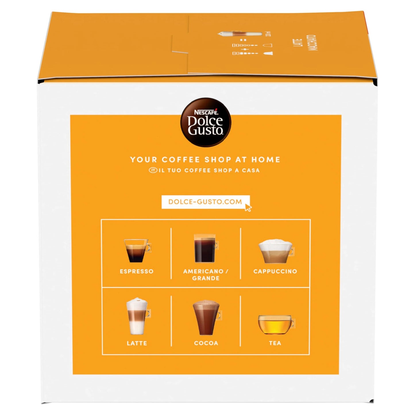 Latte Macchiato Coffee Pods X16 183.2g by NESCAFE DOLCE GUSTO