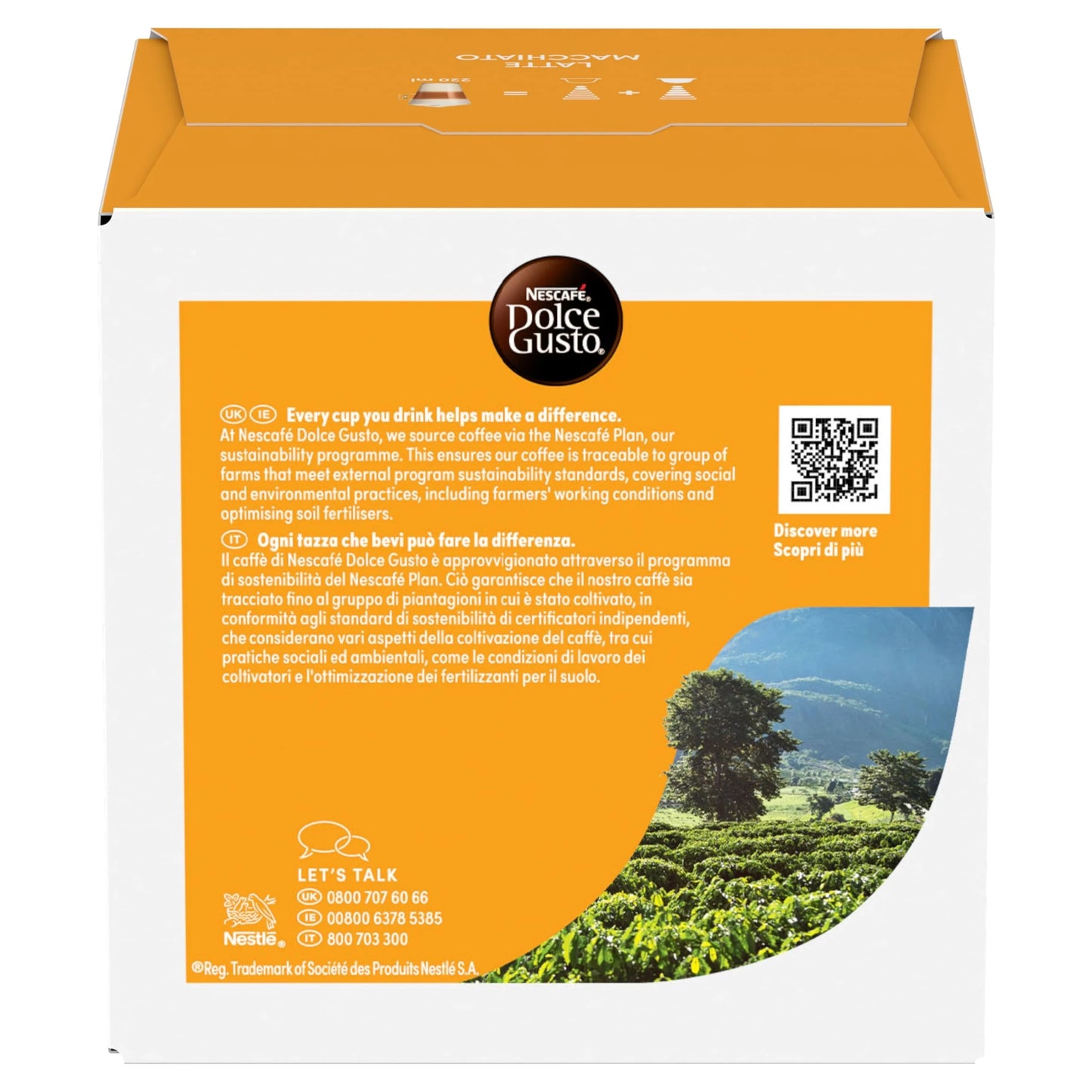 Latte Macchiato Coffee Pods X16 183.2g by NESCAFE DOLCE GUSTO