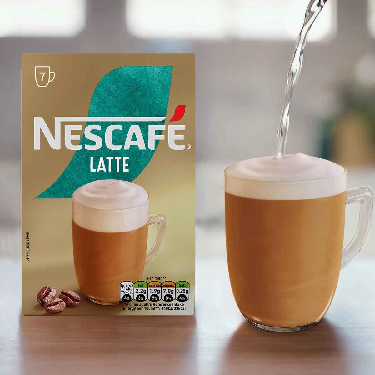 Latte Instant Coffee 7 Sachets by NESCAFE