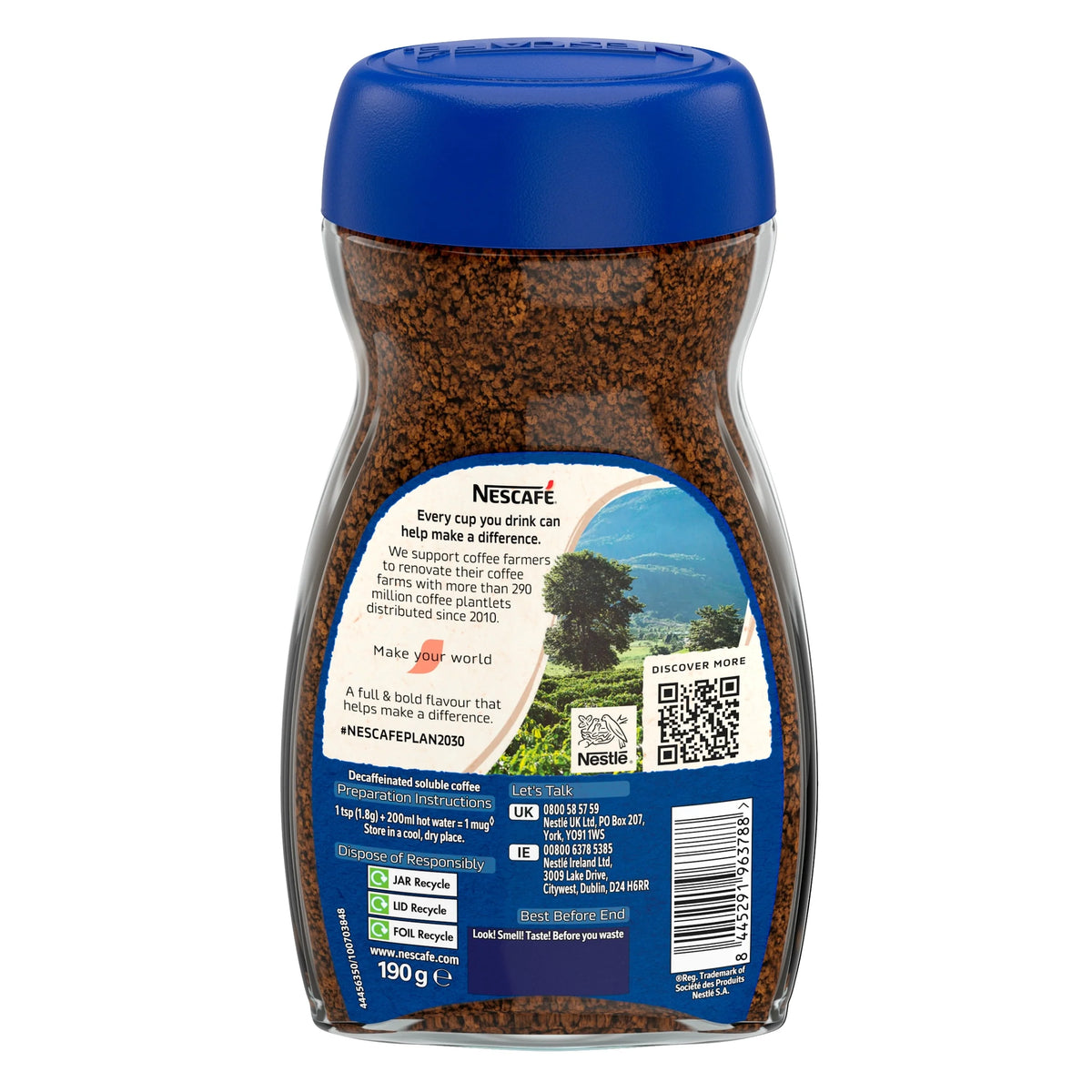 Original Decaf Instant Coffee 190g by NESCAFE