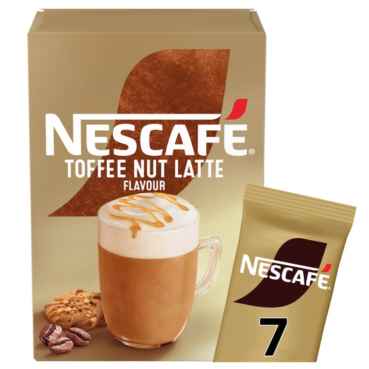 Toffee Nut Latte Instant Coffee 7 Sachets by NESCAFE