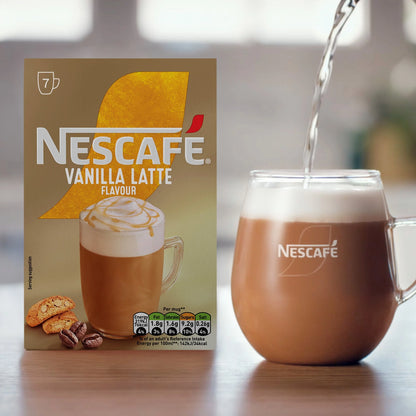 Vanilla Latte Instant Coffee 7 Sachets by NESCAFE