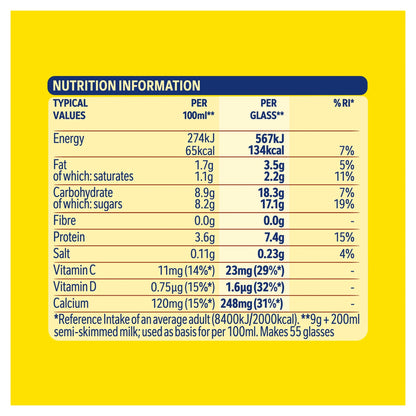 Banana Flavoured Milkshake Powder by NESQUIK