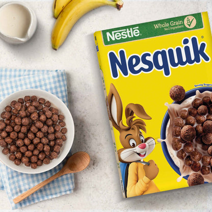Nestlé NESQUIK Chocolate Breakfast Cereal 375g UK
