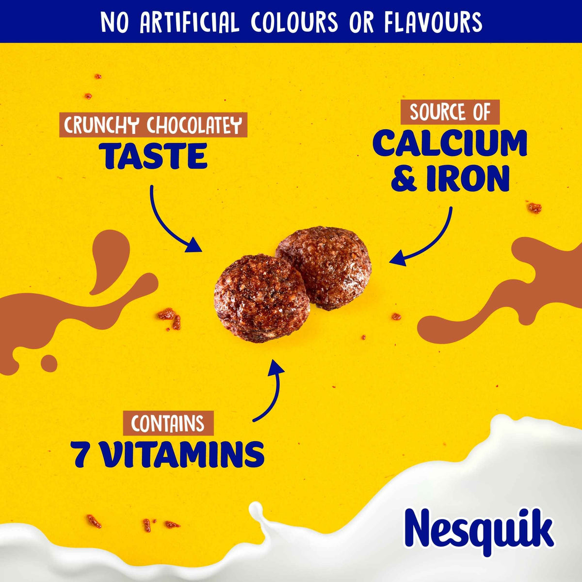 Nestlé NESQUIK Chocolate Breakfast Cereal 375g UK