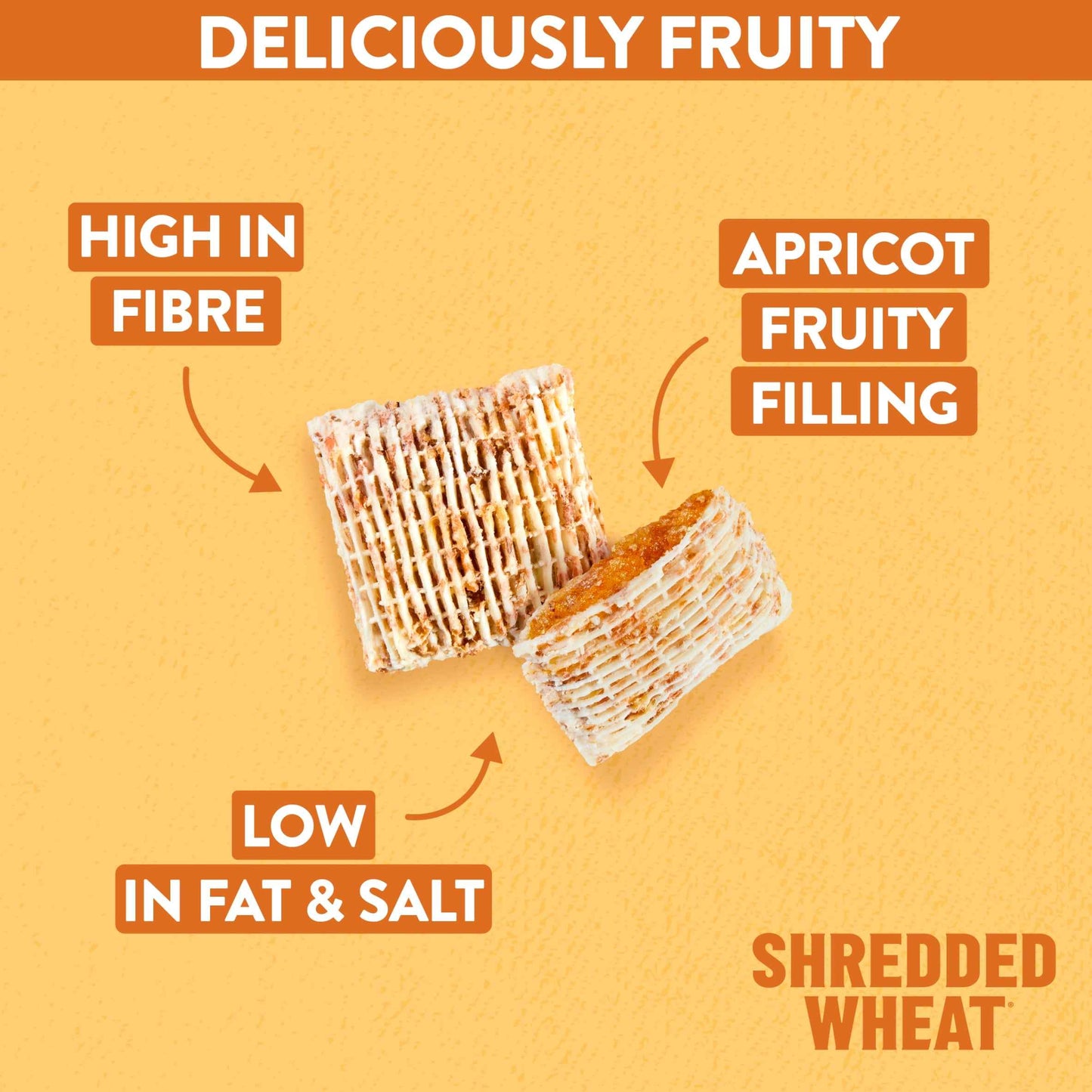 Nestlé Shredded Wheat Bitesize Apricot Breakfast Cereal 450g by Nestle