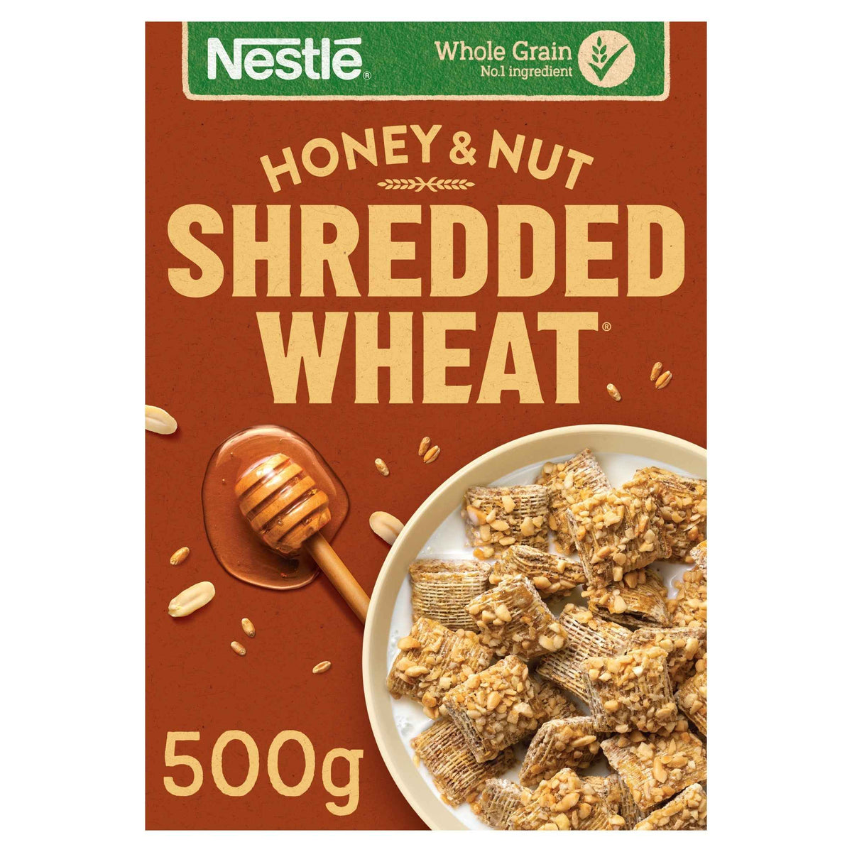 Nestlé SHREDDED WHEAT Bitesize Honey & Nut Breakfast Cereal 500g UK