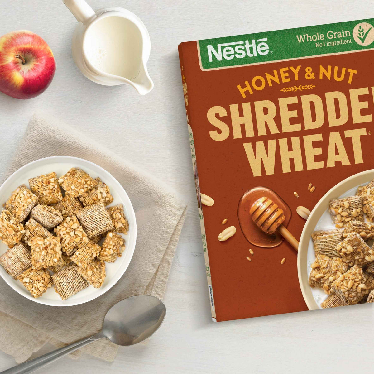 Nestlé SHREDDED WHEAT Bitesize Honey & Nut Breakfast Cereal 500g UK