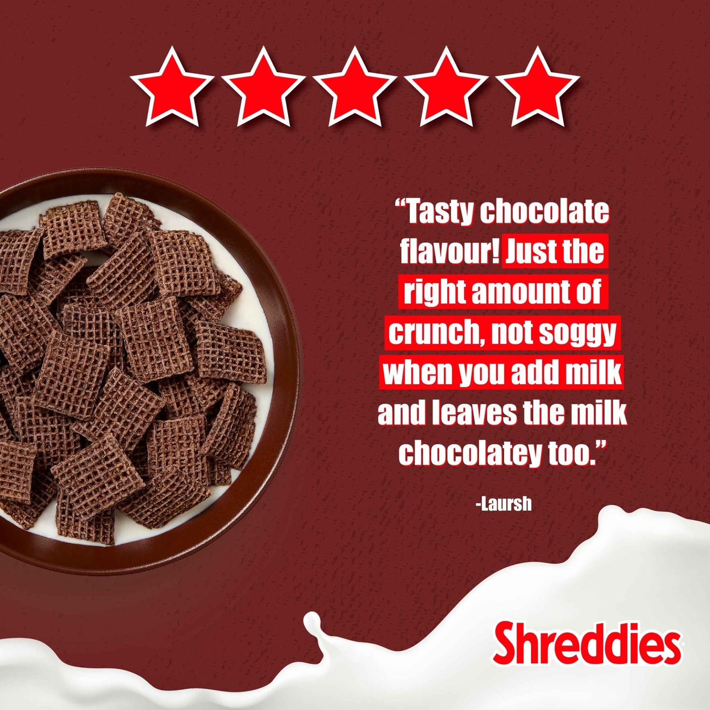 Nestlé SHREDDIES Coco Chocolate Malted Wheats (600g)