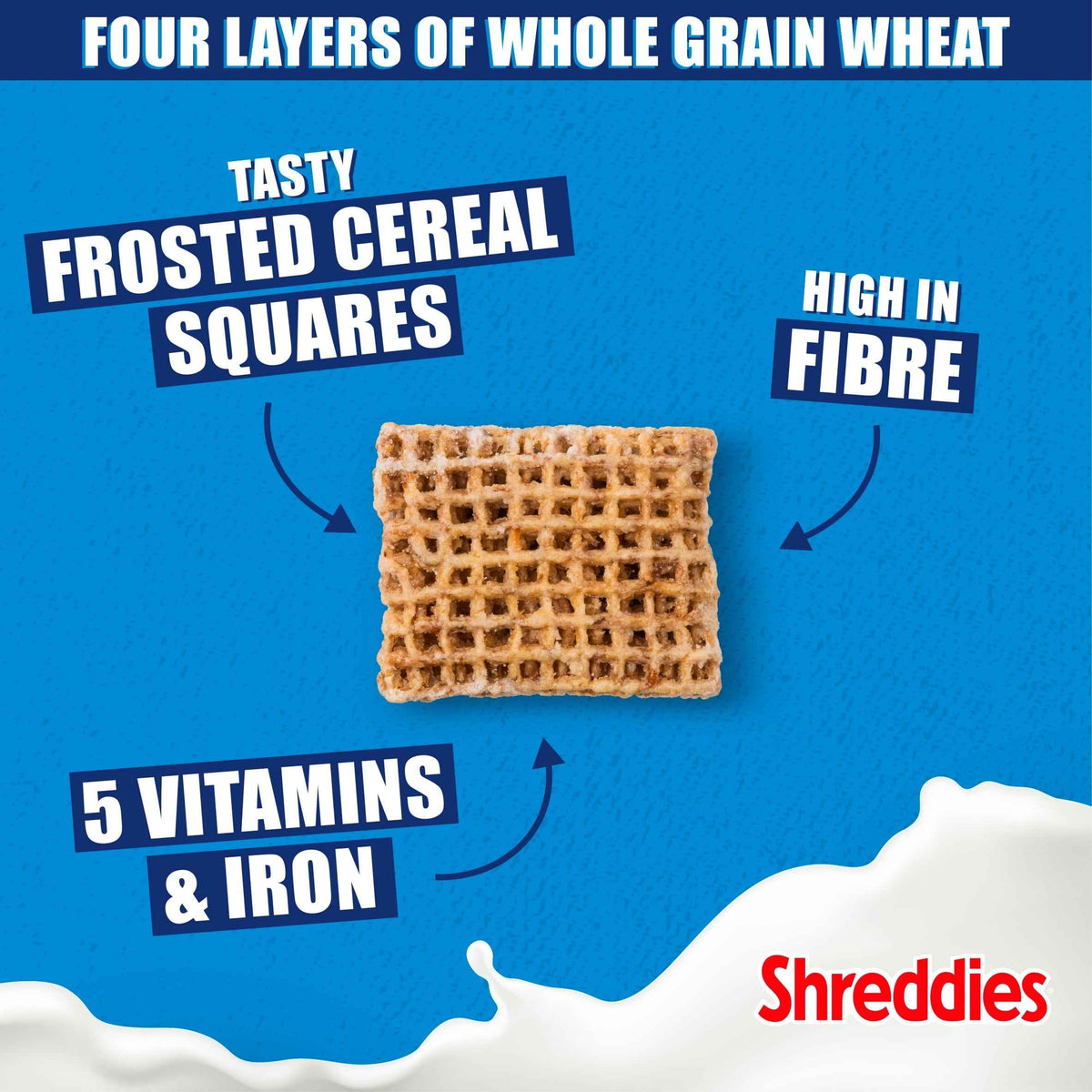 Nestlé SHREDDIES Frosted Malted Wheats (600g)