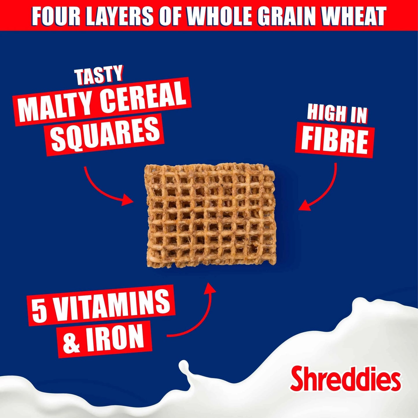 Nestlé SHREDDIES Original Malted Wheats Breakfast Cereal 1.1kg UK