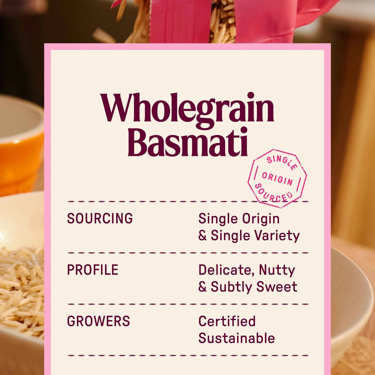 Wholegrain Basmati 500g by NICE RICE