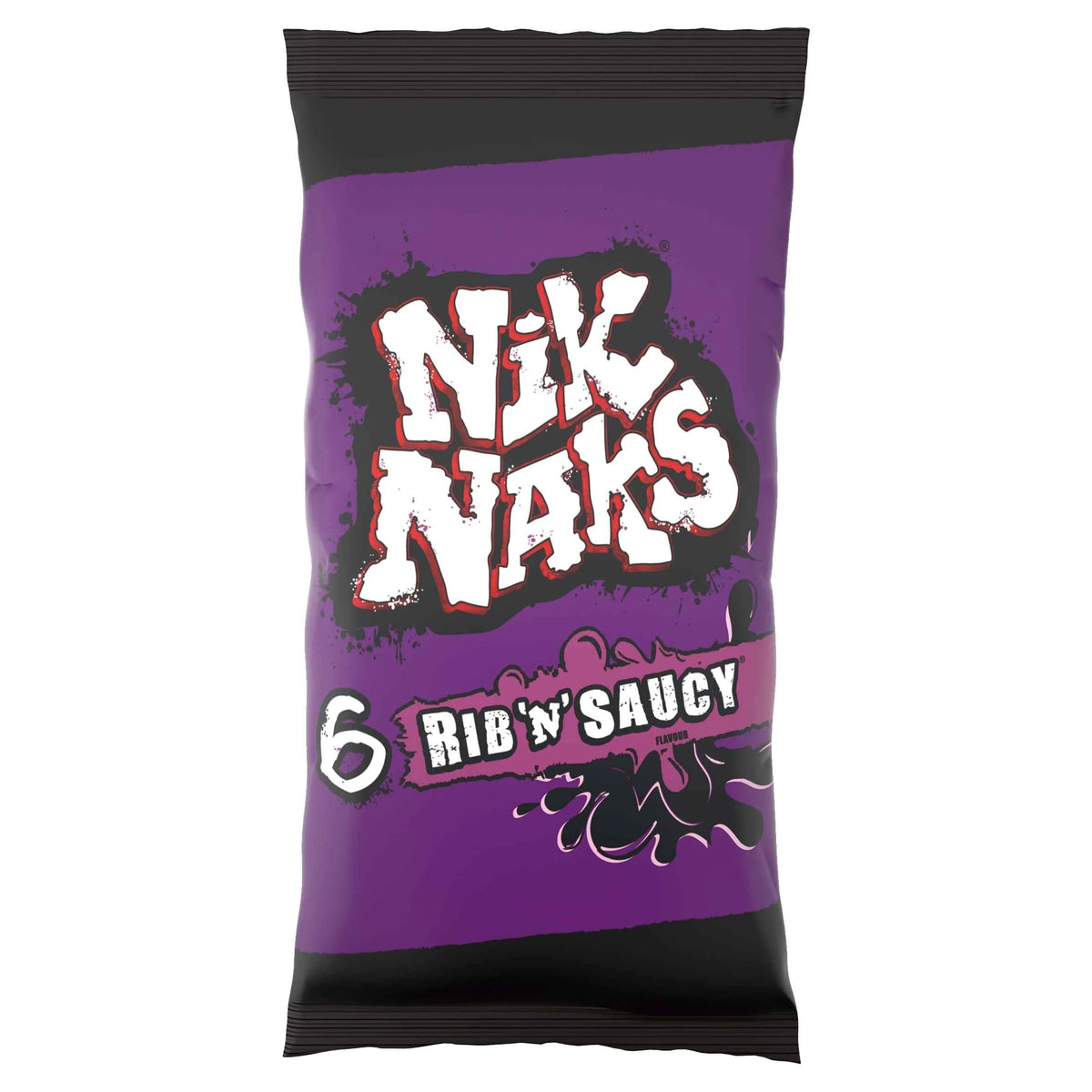 Rib 'n' Saucy Multipack Crisps 6x20g by NIK NAKS