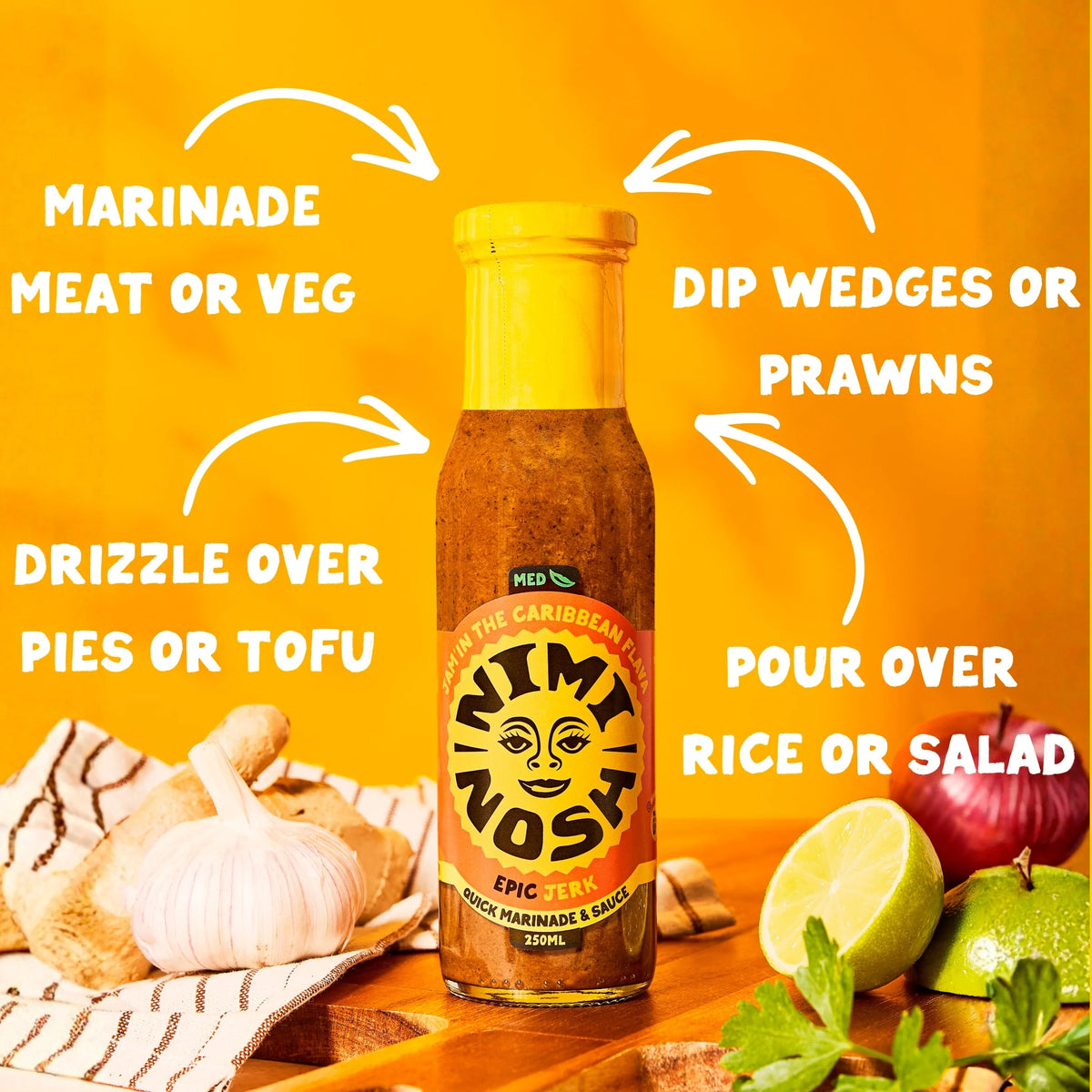 Nimi Nosh Epic Jerk Quick Marinade & Sauce 250ml by NIMI & NOSH