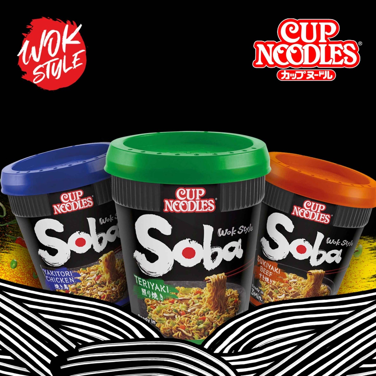 Cup Noodles Soba Wok Style Instant by NISSIN