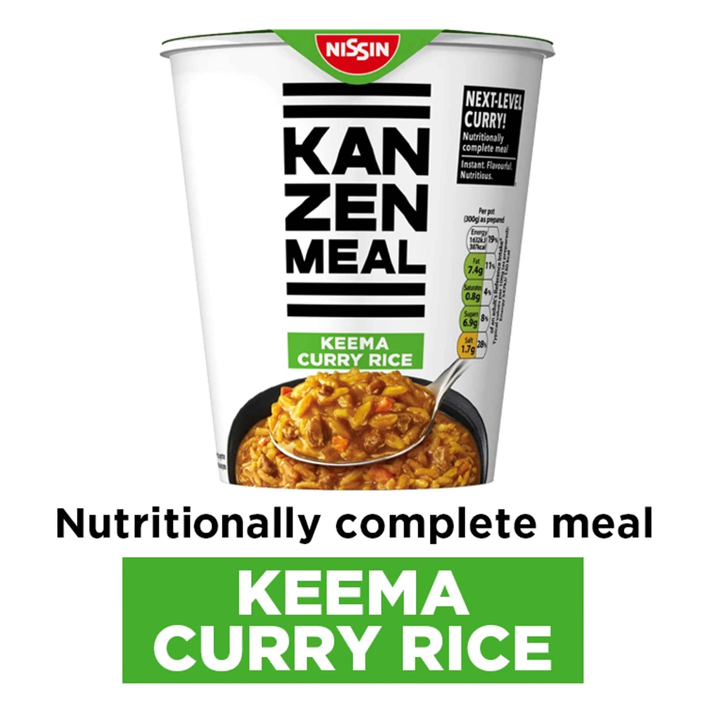 Kanzen Meal Keema Curry Nutritionally by NISSIN