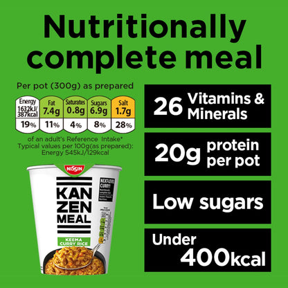 Kanzen Meal Keema Curry Nutritionally by NISSIN
