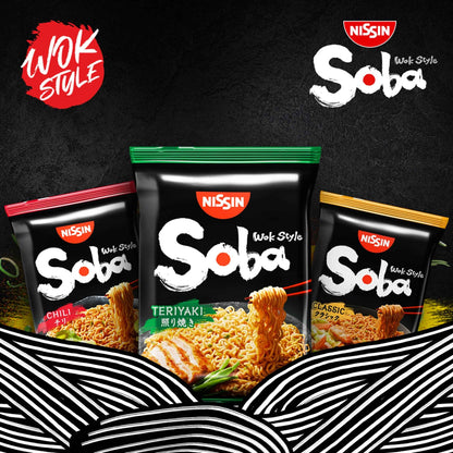 Wok Style Soba Noodles Classic 109g by NISSIN